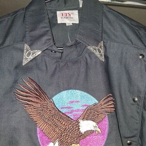 VTG Diamond Supply Co. Black Shirt with Silver Accents